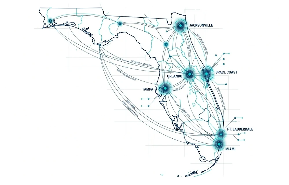 Florida Marketing State-Wide Authority Blueprint Network Map